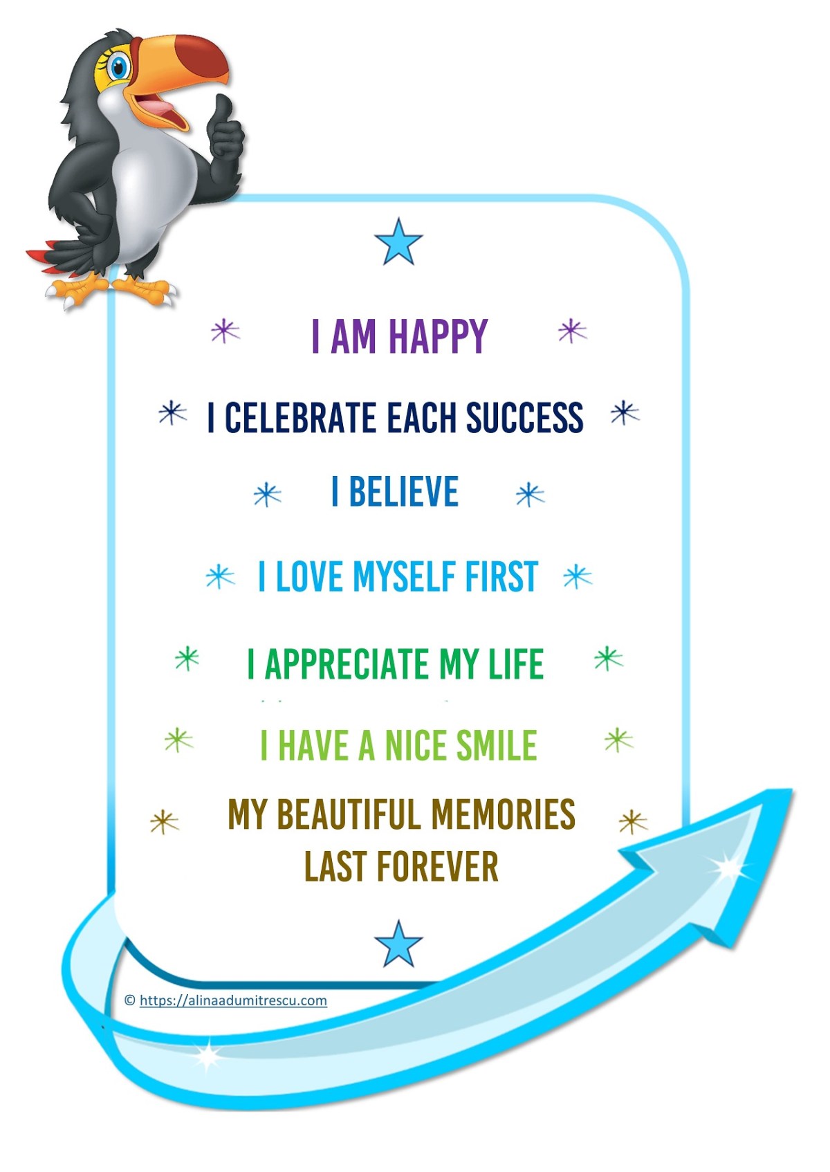 Free Motivational Poster for Children:&nbsp;Happiness