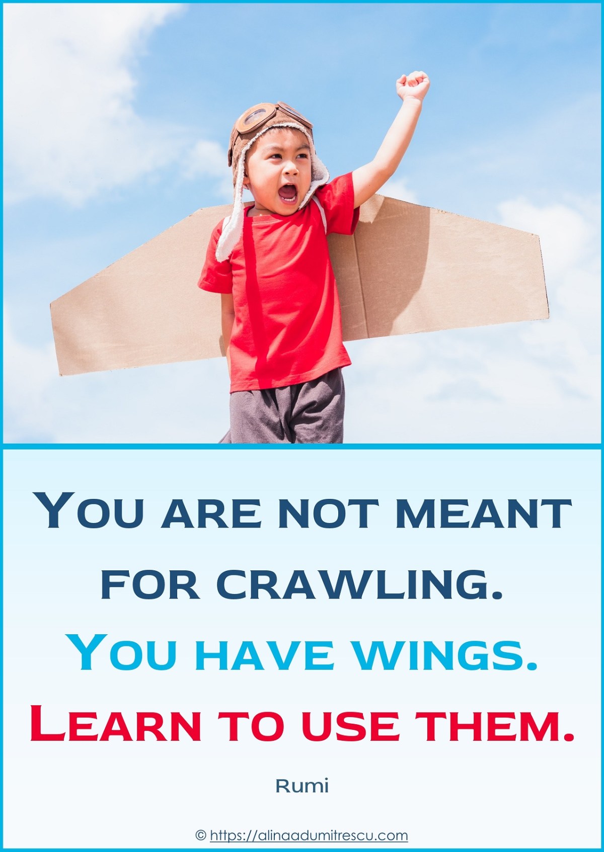 Free Motivational Poster for Kids: Learn to&nbsp;Fly